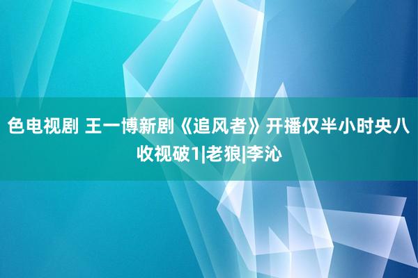 色电视剧 王一博新剧《追风者》开播仅半小时央八收视破1|老狼|李沁